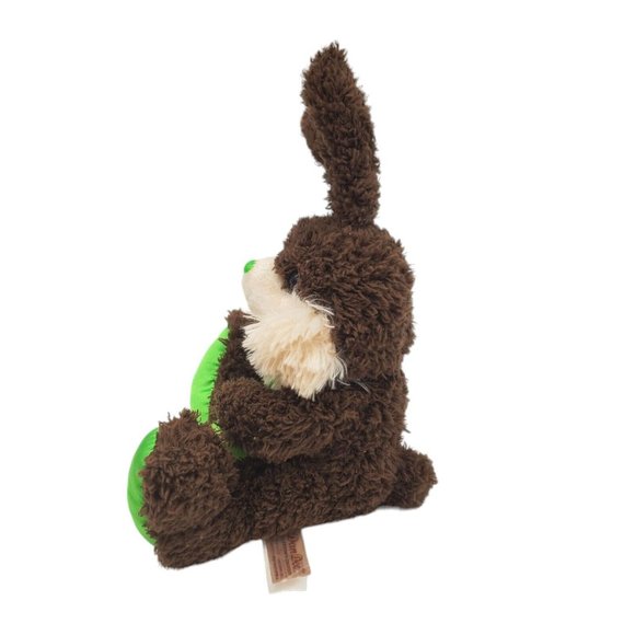 Dan Dee Chocolate Bunny Rabbit Stuffed Animal Plush Easter No Scent Green‎ 7" - Picture 3 of 6